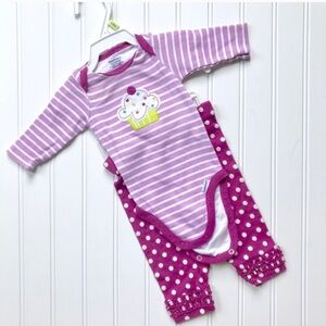 •Gerber• cupcake onesie/pant set